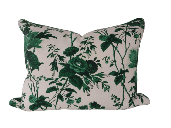 Magnolia Emerald Rose Cushion 45x60cm
