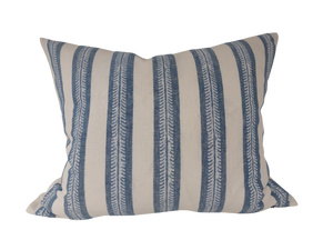 Magnolia Blue Fern Stripe Cushion 50x60cm