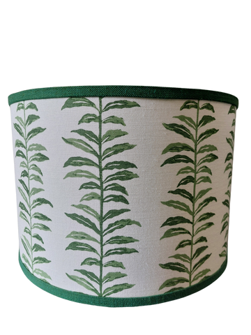 Green Fern Stripe Lamp Shade