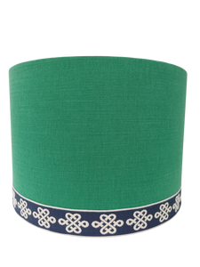 Emerald Navy Trim Lamp Shade