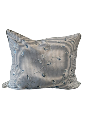 Magnolia Blue Leaf Cushion 50cm x 60cm