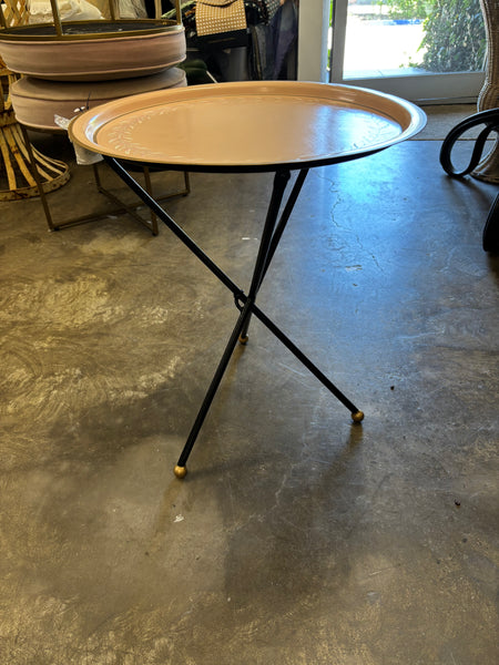 Pink Vine Tripod Table