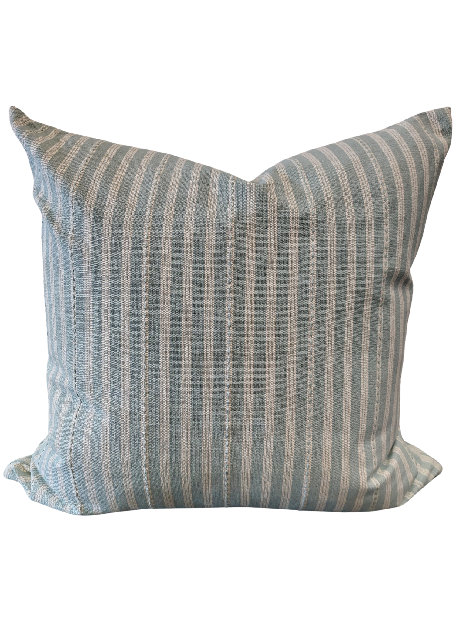 Magnolia Dot Stripe Aqua Cushion 60x60cm