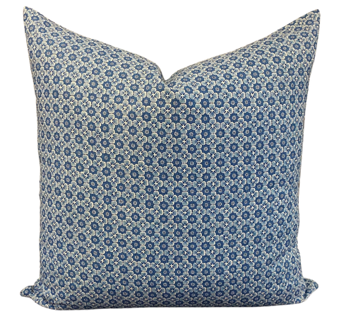 Blue Floret Cushion 65x65cm