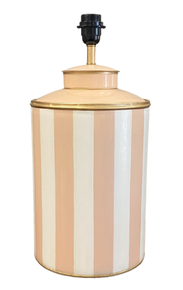 Blush Stripe Lamp Base