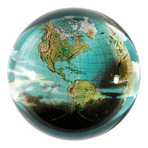 World (Globe) Dome Paperweight