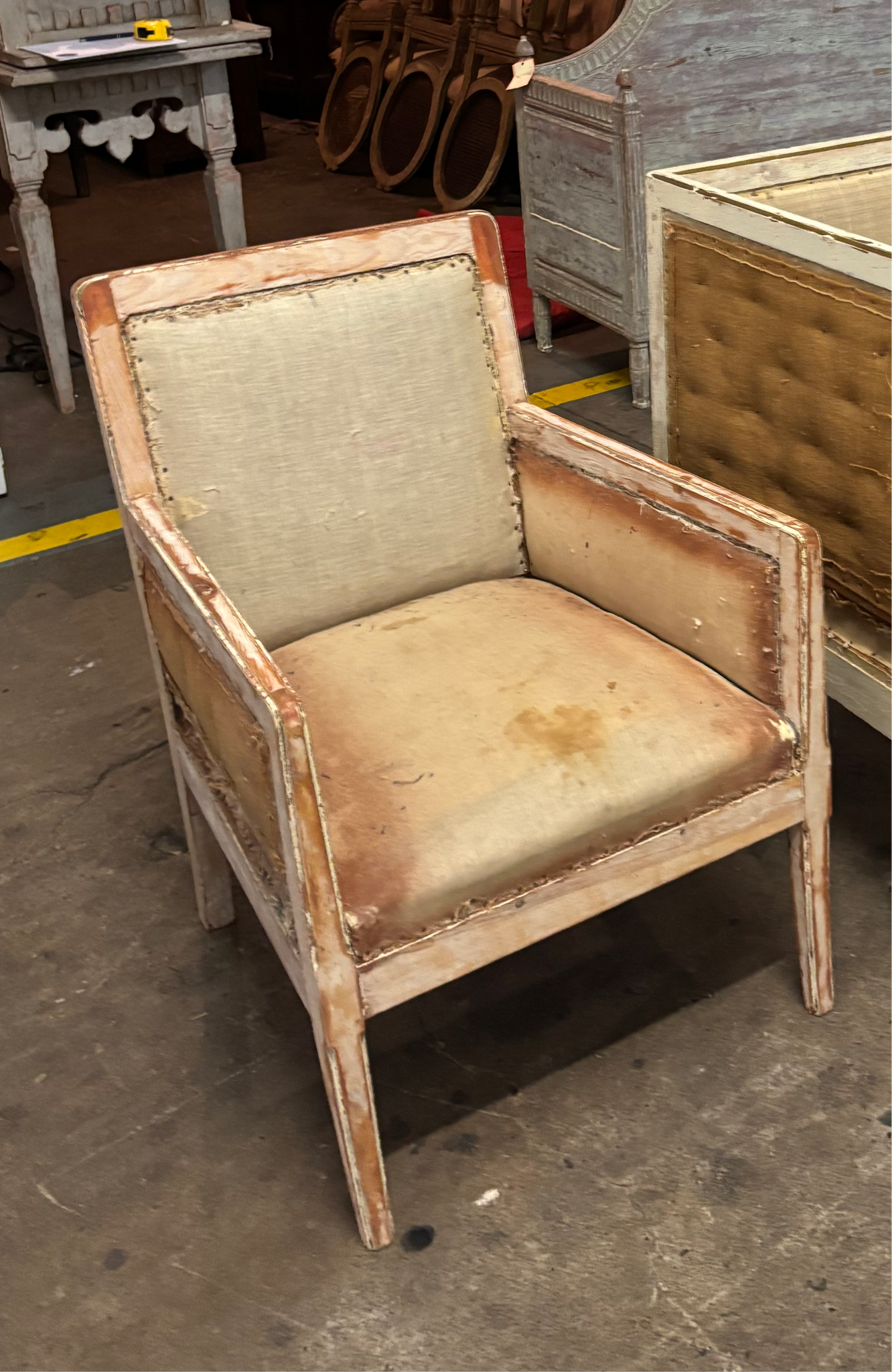 Pair of 19th C Gustavian Armchairs