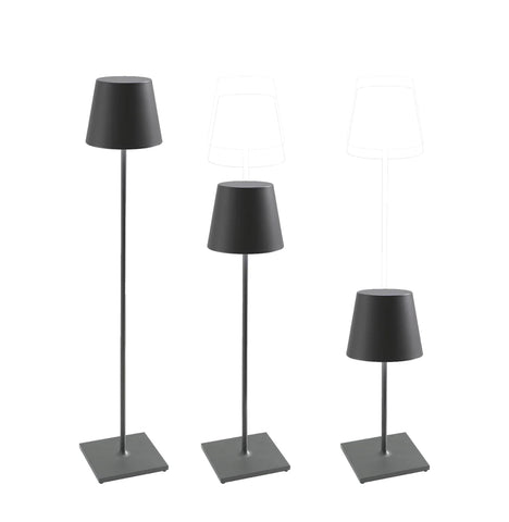 XXL Dark Grey Portable Floor Lamp