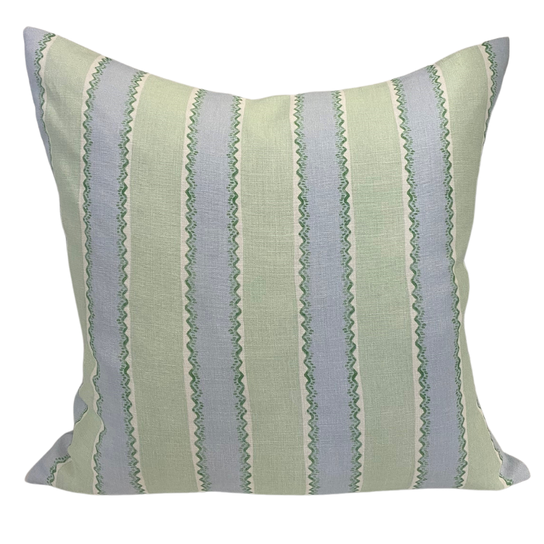 Green Blue Squiggle Cushion 60x60cm