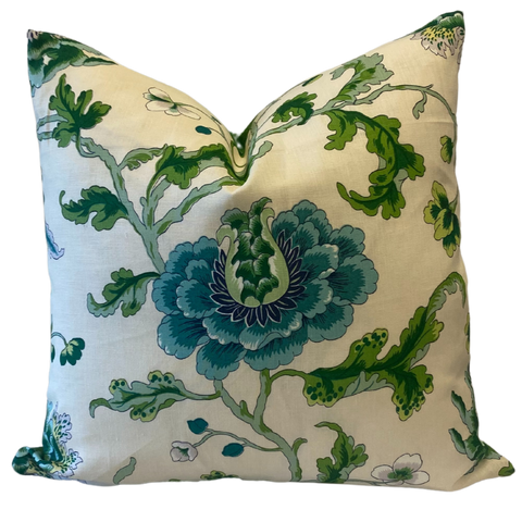 Green Floral Cushion 60x60cm