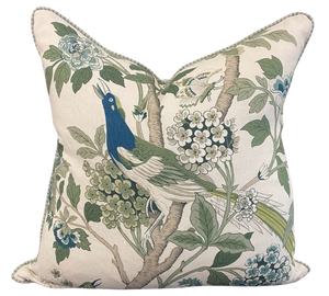 Green Songbird Cushion 60x60cm