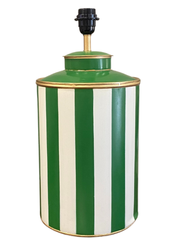Green Stripe Lamp Base