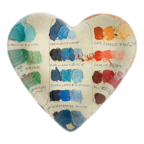 Palette Heart Paperweight