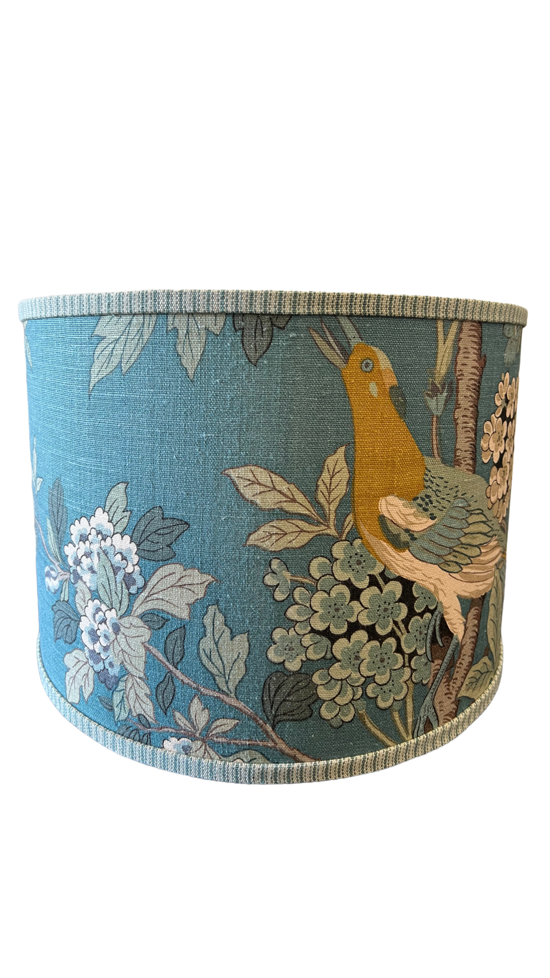 Teal Songbird Lamp Shade