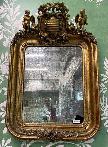 18th C. French Gilt Mirror