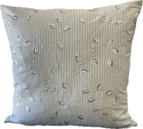 Magnolia Blue Leaf Cushion 65cm x 65cm