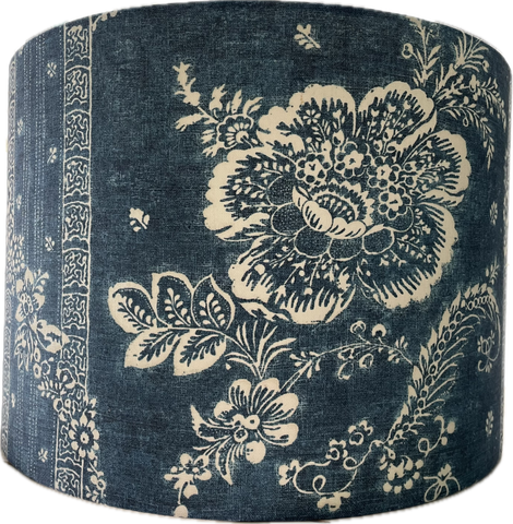 Blue Floral Lampshade