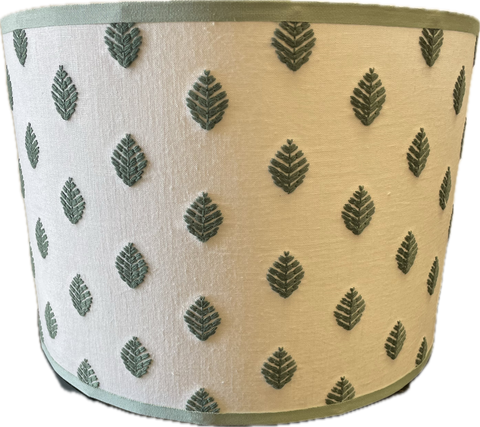 Magnolia Embroidered Leaf Lampshade