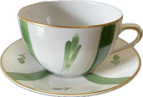 Breakfast Cup & Saucer - Leek