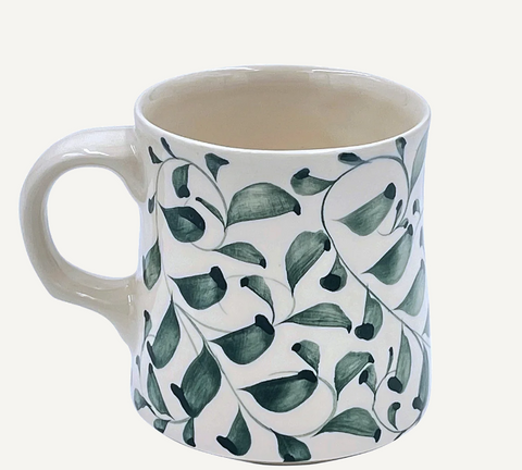 Green Scroll Mug