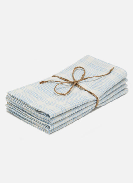 Blue Marianne Plaid Napkin Set