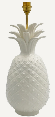 Large Pineapple Lamp Cream