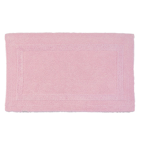 Egyptian Cotton Reversible Bath Mat - Pink Lady