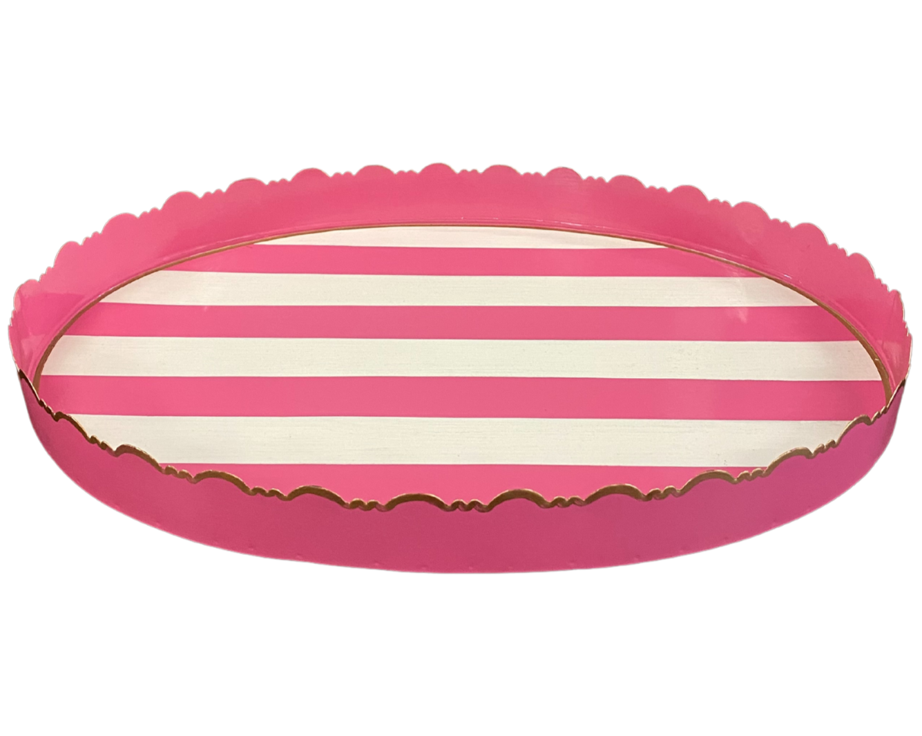 Pink Stripe Tray, Large