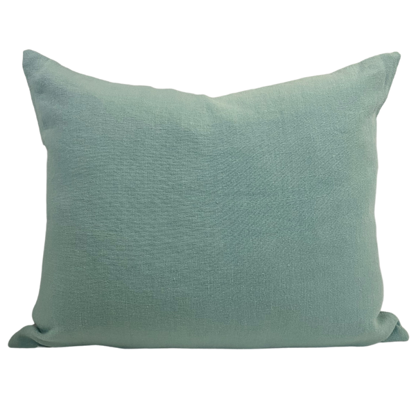 Seafoam with Green Applique Cushion 50cm x 60cm