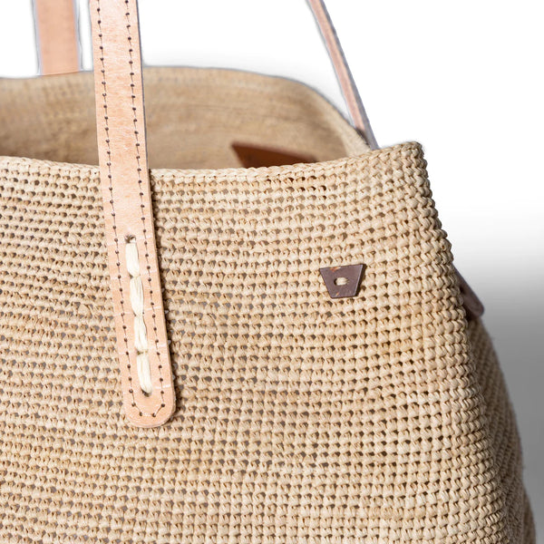 Raffia Shopper Tote