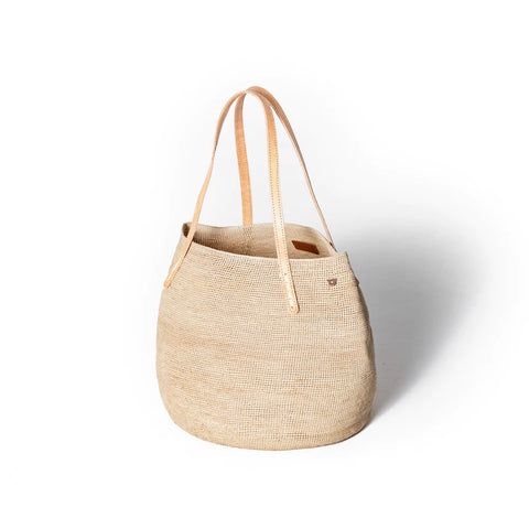 Raffia Shopper Tote