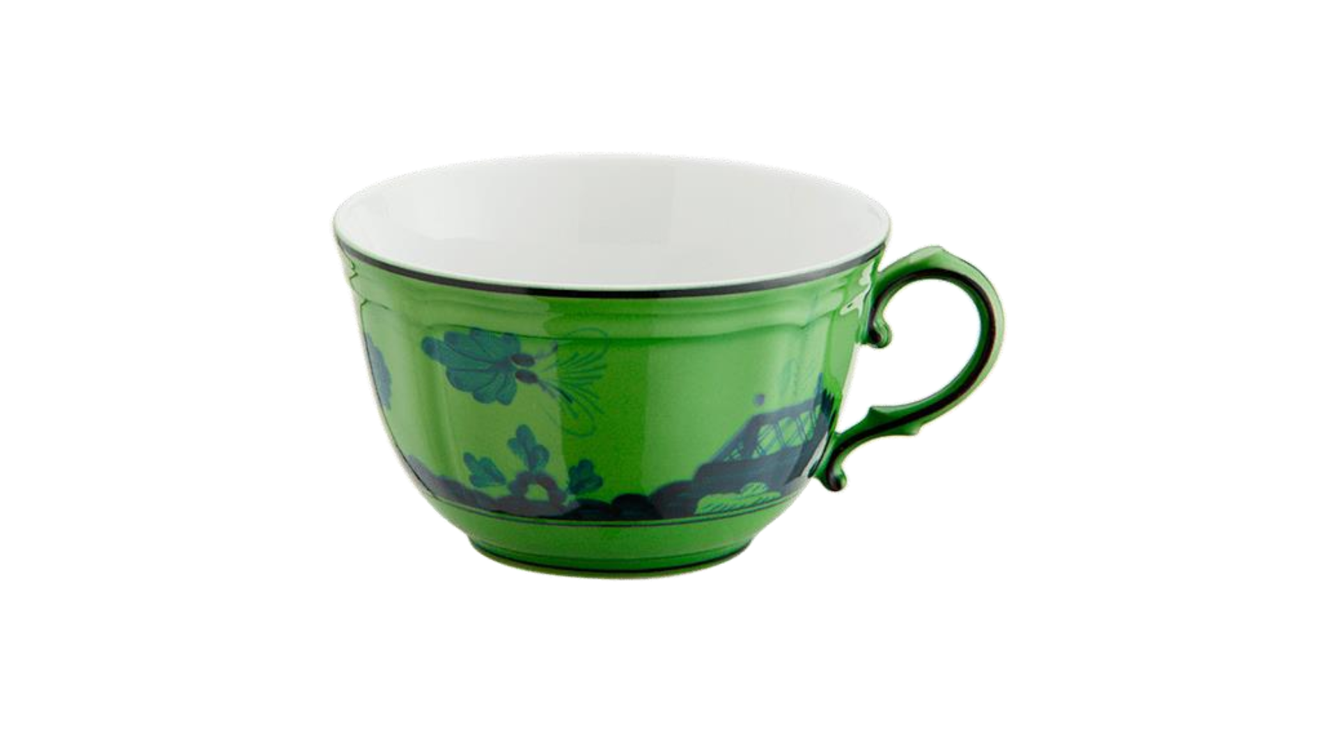 Ginori 1735 Tea Cup & Saucer Malachite