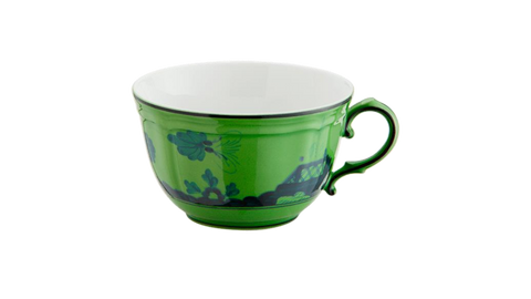 Ginori 1735 Tea Cup & Saucer Malachite