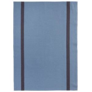 Prussian Bleu Piano Stripe Tea Towel
