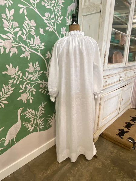 White Linen Dress