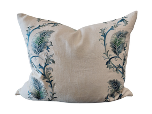 Magnolia Embroidered Stripe Cushion 50x60cm