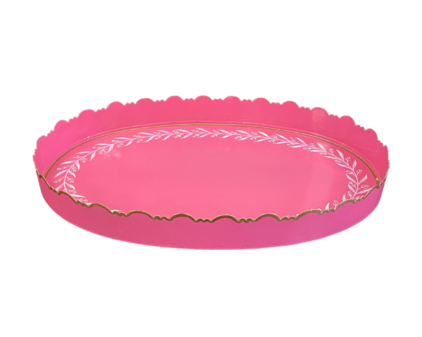 Pink Vine Tray, Medium