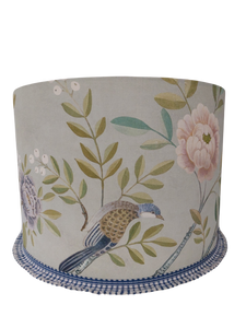 Aqua Chinoiserie Lamp Shade