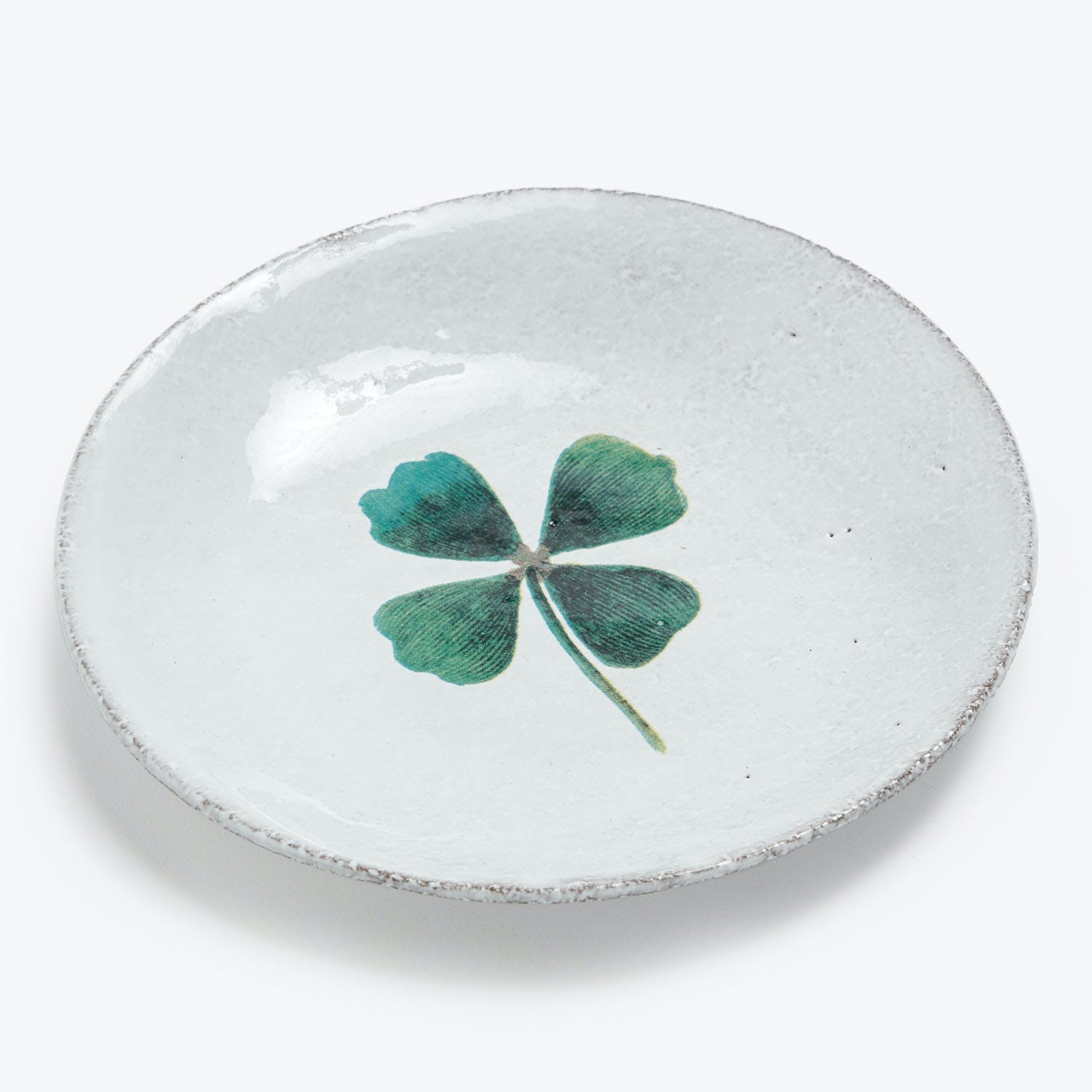 Astier x John Derian Four Leaf Clover Saucer