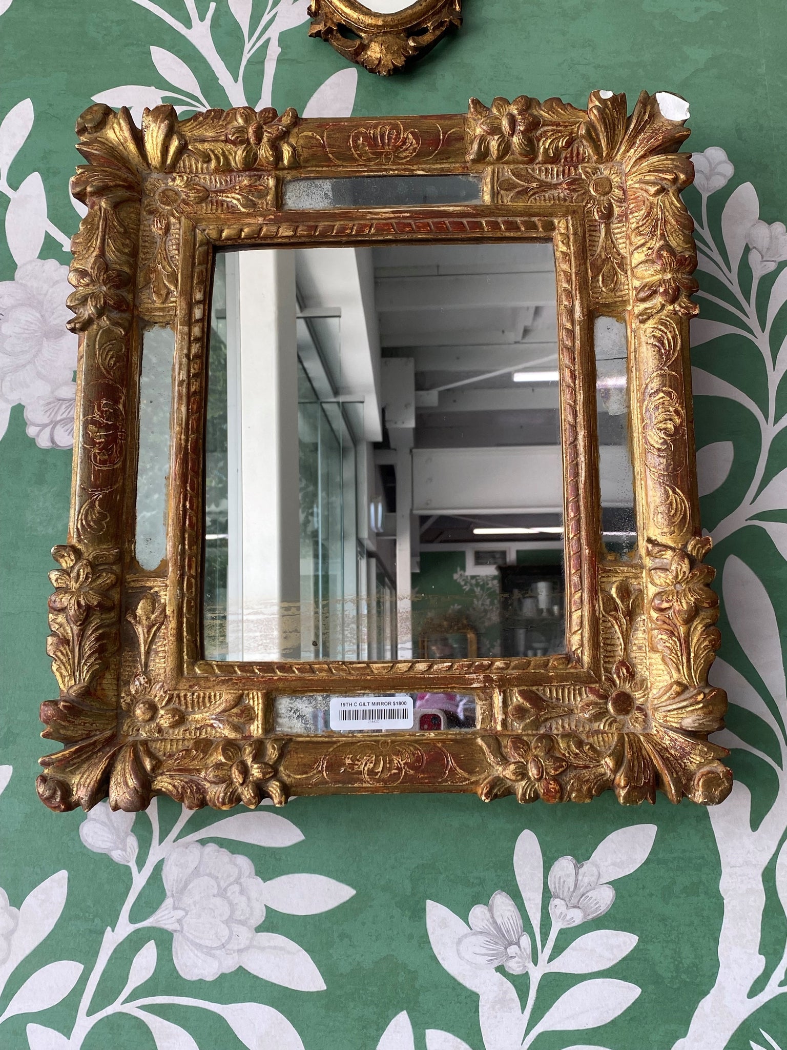19th C Italian Gilt Framed Mirror