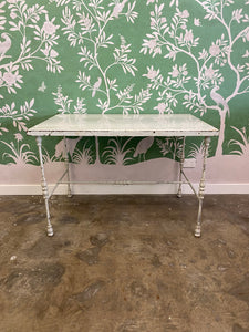 19th C Marble Topped Garden Table