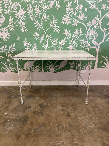 19th C Marble Topped Garden Table
