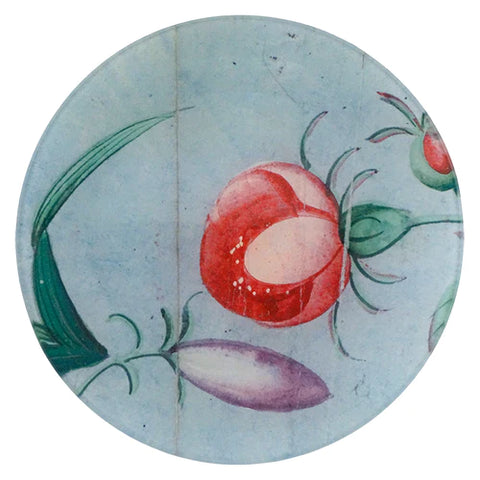 Rosebud and Grass 7" Round Plate