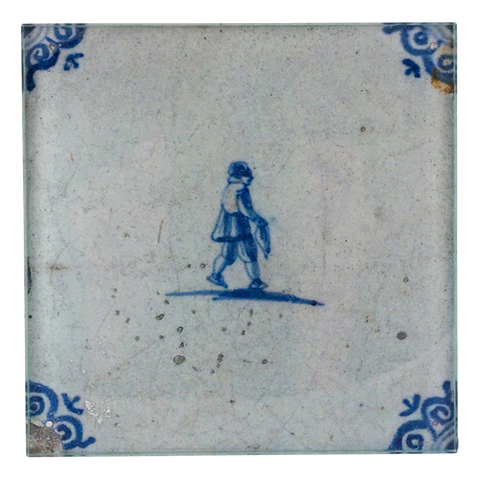 Delft Tile - Fisherman 6" Spoon Rest