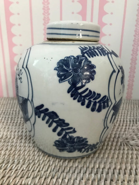 16cmH Blue & White Ginger Jar Style A