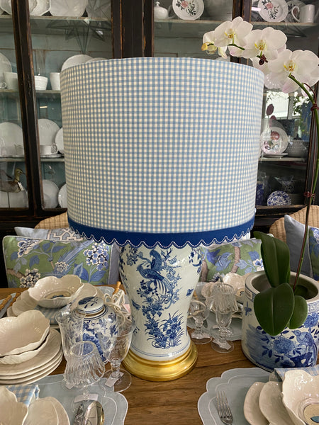 Blue/White and Gold Lamp Base