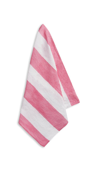 Pink Striped Linen Napkin
