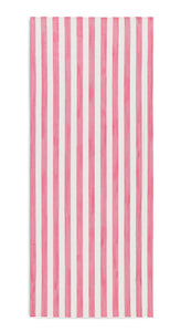 Pink Striped Linen Tablecloth