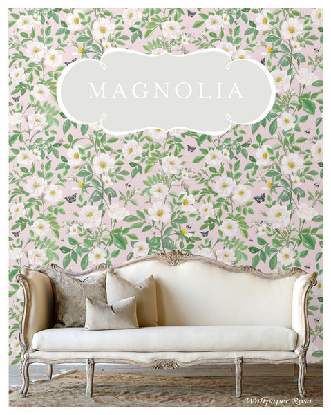 SAMPLE PACK - Magnolia Rosa Wallpaper