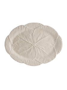 BP Ivory Cabbage Oval Platter 43cm